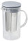 FACKELMANN 47178 Teiera, Vetro/Acciaio Inox