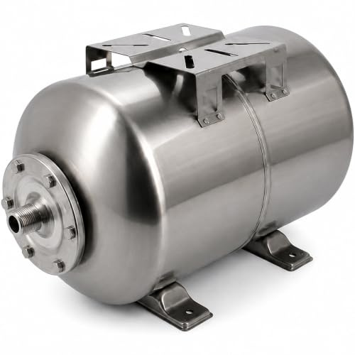 GT Market Réservoir Pression à vessie Horizontal en INOX - 50 litres