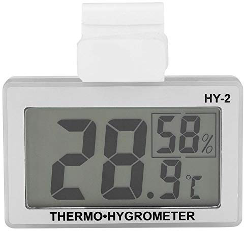 HERCHR Thermomètre numérique pour réfrigérateur, Thermomètre électronique Haute Précision, thermomètre hygromètre Digital avec Crochet pour la Maison, Restaurants et cafés, -10 à 50 ℃