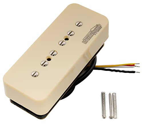 Wilkinson M-Serie Gestapelt Keramik P90 Soapbar Single Coil Sized Humbucker Tonabnehmer Steg Pickup für SG/LP E-Gitarre, Crème