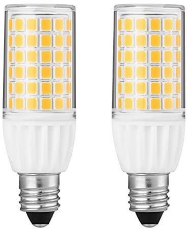 2-Pack T4 JD 5W E11 LED Bulbs Dimmable,/No Flicker CRI 85+, UL Certification / Mini-Candelabra Base Light Bulb/ for Ceiling Fans, Chandeliers,Pendants, Table Lamps, Cabinet Lighting (Daylight White)