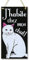 CARISPIBET J'habite chez mon chat | enseignes pour la maison panneaux décoratives décoration d'interieurs 30 x 15 cm