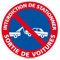 Panneau d’interdiction de stationnement Interdiction de Stationner Sortie De Voitures - Panneau de sécurité rigide et rond - Diamètre 240 mm - Plastique PVC de 1 mm