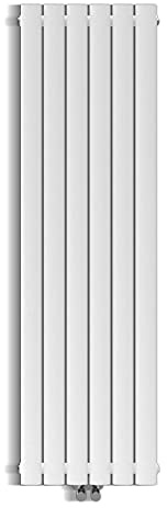 SONNI Radiatore Parete 160cm 744W Bianco Verticale Singolo Strato