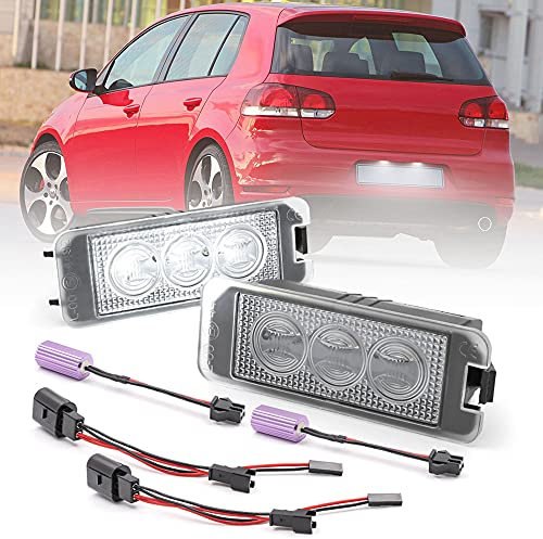 LED-Kennzeichenbeleuchtung für Volk.swagen Golf IV MK4 MK5 MK6 MK7 für Pa/ssat 4D B6 4D B7 CC für Seat Ibiza Leon Altea Exeo für Sk.oda Superb LED Tag-Lampen