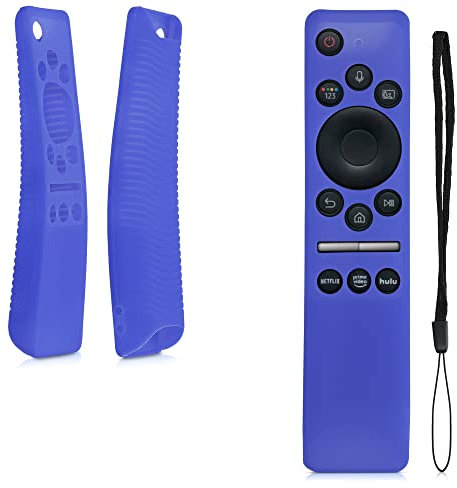 kwmobile Custodia Silicone Telecomando Compatibile con Samsung BN59-01312A / BN59-01312B Cover - Guscio Protettivo Telecomando Antiscivolo - blu