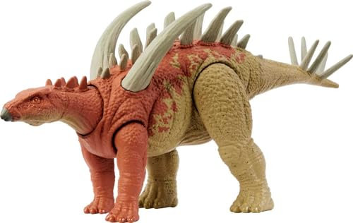 Jurassic World Strike Attack Dinosaur Toy Gigantspinosaurus with Movable Joints & Single Strike Action, Physical & Digital Play
