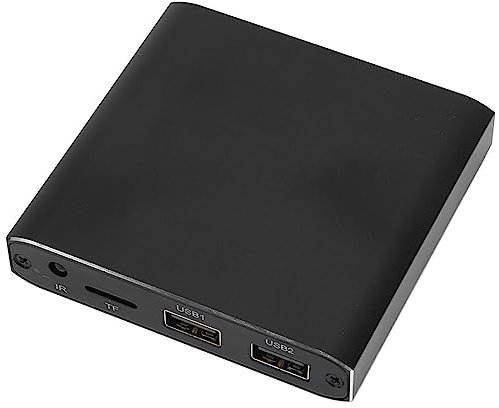 4K HDMI Digital Media Player, Video Media Player mit USB X 2, Speicherkarte, HDMI, AV, Optica-Anschlüssen, Unterstützt Auto Play, Loop Play USB Media Player für TV (EU-Stecker)