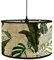 FANSU Lampenschirm fuir Tischlampe, Tropisch Pflanze Lampenschirm Hängelampe Lampenabdeckung für E27 Stehlampe Tischlampe Deckenleuchte Wohnzimmer Moderner Deko (Malerei,30x30x20cm)
