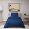 Dreamzie - Bettwäsche Set 140x200 cm mit 1 Kissenbezügen 65x65 cm Dunkelblau - Bettbezug 140x200 Einzelbett aus 100% Mikrofaser - Zertifiziert ohne Chemikalien (Oeko TEX)