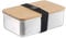 Nestics Home&Living Edelstahl Bento Box mit Bambusdeckel