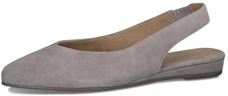 Tamaris Damen Klassische Ballerinas, Frauen Flats,Comfort Lining,TOUCHit-Fußbett,Slip-ons,klassisch elegant,Ballerinen,Taupe,39 EU