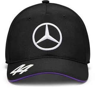 MERCEDES AMG PETRONAS F1 Kinder 2024 Lewis Hamilton Kappe - Schwarz - Einheitsgröße