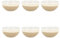 NOVASTYL - Lot 6 bols riga beige 57cl en grès - 2414143