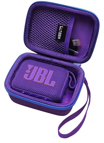 L LTGEM Hard Case for JBL Go 4 Portable Bluetooth Speaker - Portable Travel Bag (Case Only) (Purple)