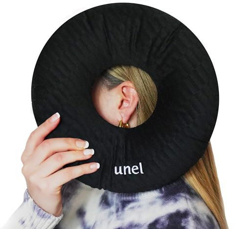 unel Piercingkissen, Ohrpiercing Aftercare Solution, Donut Ohrkissen mit Loch, Ringkissen für Seitenschläfer
