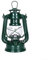Retro Kerosin-Lampen, Vintage-Öllampe mit Griff, Öllampe, Tischlaternen für Haus, Garten, Camping, Citronella (grün, 19 cm)