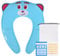 HOTUT Folding Travel Toilet Seat,Folding Travel Potty Seat for Boys and Girls with Toilet Training Reward Chart,Folding Toilet Seat with Storage Bag,Folding Potty Training Seat for Kids