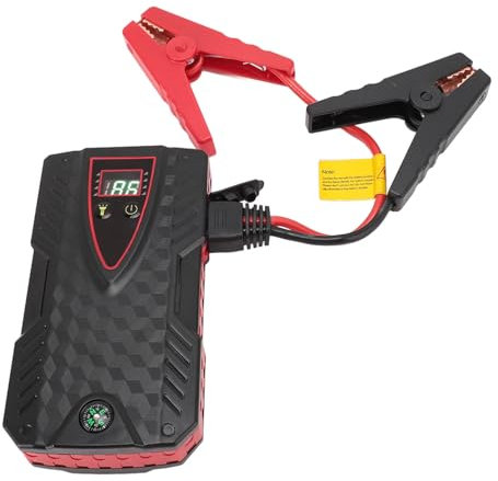 Autobatterie-Starthilfe, 15000 MAh, 1000 A, 4 USB-Schnelllade-Powerbank, Lithium-Batterie-Booster, Starthilfe-Paket mit LED-Licht für 7 L Benzin, 5,5 L Derv-Motor 12 V