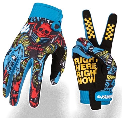 Fast passion Skeleton-Paw Motorradhandschuhe für Herren und Damen, Fahrradhandschuh, atmungsaktiv, Dirtbike-Handschuh für ATV, MTB, Motocros-Rennen