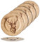 Ritzenhoff & Breker Luis Lot de 6 assiettes plates marron - Diamètre : 27 cm - Pour 6 personnes - Assiettes plates avec décor cerf et aspect bois - Grande assiette ou assiette d'accompagnement -