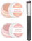 2 Pezzo Under Eye Brightener Correttore Occhiaie(10g) + Pennello Correttore,Correttore Occhiaie Coprente, Correttore Illuminante Occhi, lluminante Sotto Gli Occhi, Copertina Dark Circles