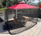 Mosquitera para Sombrilla, 3 x 3 m Mosquitera Cuadrada para Patio con Cuerda Ajustable y Puerta con Doble Cremallera, Mosquitera para Sombrilla de Patio para jardín, Cenador, Gazebo Balcón