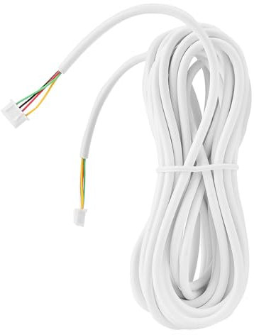 QanyEGN 10m Videotürklingelkabel, runde Flexibles Kupferkabel, Intercom -Türklingelkabel für Videotürbell -Intercom -Systeme