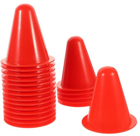 ERINGOGO 40stücke Skater-trainingskegel Aus Leuchtende Farben Hindernisparcours Sportmarkierung Für Fußball Basketball Rollschuhtraining