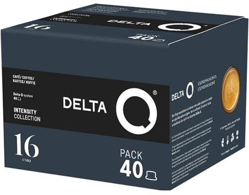 Delta Q coffee capsules 40 UNIQ – intensity 16 – compatible with Delta coffee machine