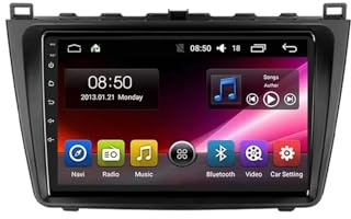 Stereo Pantalla para Mazda 6 2007-2012 Android 15 9 Pulgadas Reproductor Multimedia Wireless Carplay Android Auto para, 4 Core 4G+64G