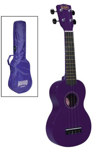Korala Sopran-Ukulele m. Tasche lila