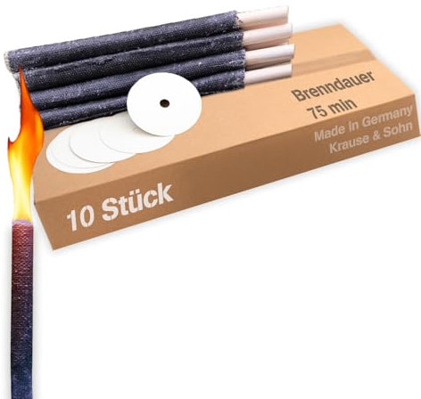 De cera para antorchas de 75 Min, antorchas de fuego de mecanismo de caminata de los rodamientos de fuego, unidad, 10 pieza
