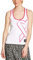 Zumba Fitness Damen Athletic Graphic Design Dance Workout Racerback Tank Top for Women Slim Fit Frauentops, White, Small