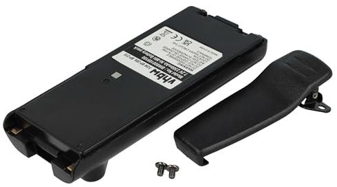 vhbw Akku kompatibel mit Icom IC-F31GS | IC-F31GT, IC-F30GS, IC-F30GT, IC-F30FS Funkgerät, Walkie Talkie (2300 mAh, 7,2 V, NiMH) + Gürtelclip