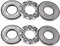 sourcing map 2 Stück 51201 Axialkugellager 12mm x 28mm x 11mm Chromstahl Einzelrichtung