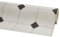 Misento PVC Bodenbelag Meterware - Vinylboden Fliesenoptik - Bodenbelag 2m und 4m breit PVC Boden - Fliese Schwarz-Weiß 400 x 500 cm