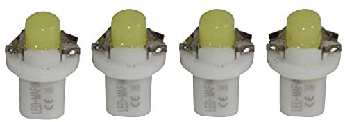 LED-Mafia Halogen 4X Cockpitbeleuchtung Tachobeleuchtung Set - weiß blau rot Cockpit a (weiß)