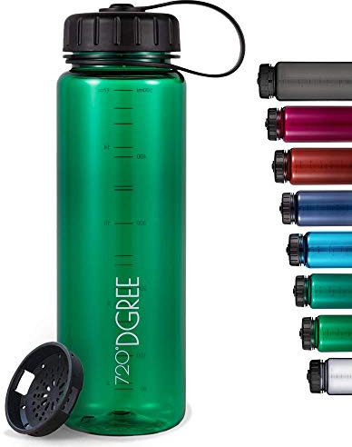 720°DGREE Trinkflasche “simplBottle“ - 500ml - Deine Auslaufsichere Wasserflasche - Die Sportflasche für Sport, Gym, Fitness, Fahrrad, Kinder, Schule & Büro - BPA-Frei