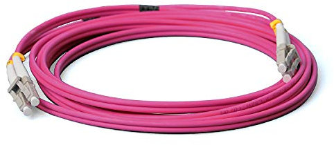 CONBIC® LWL Glasfaser-Kabel – 3m OM4 LC auf LC Stecker, Duplex 50/125 Multimode Patchkabel – Lichtwellenleiter 3m