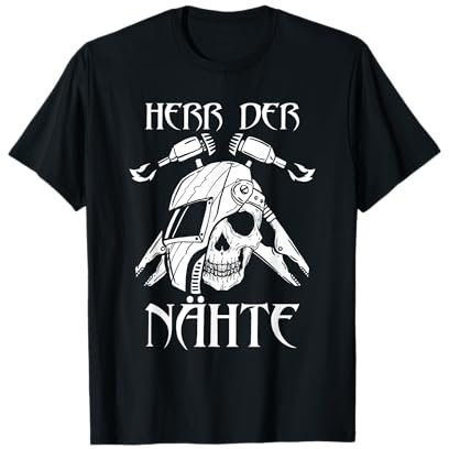 Lustiges Schweißer T-Shirt Herr der Nähte Schweisser Meister T-Shirt