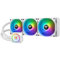 Thermaltake TH360 ARGB Snow Edition AM5/AMD/Intel LGA1200 Ready Sistema de refrigeración líquida todo en uno 360 mm radiador de alta eficiencia CPU enfriador CL-W302-PL12SW-A blanco