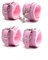 Plüsch Handschellen Fußschellen Bondageset Einstellbar Leder Bondage Set Erotik Handfesseln SM Sex Spielzeug für Paare [2 Pack] (Rosa)