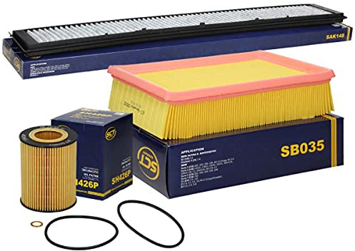 SCT Germany Inspektionspaket Wartungspaket Filterset 1 x Luftfilter 1 x Innenraumfilter mit Aktivkohle 1 x Ölfilter