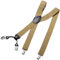 DonDon Hosenträger Herren extra stark Raute beige 3,5 cm Hosenträger Herren breit in Y-Form lang - Starke Clips passend für Anzug Jeans Chinos Vintage Rockabilly Suspenders