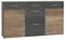 Newroom Highboard Eiche Antik Kommode Modern - 179,6x100,9x41 cm (BxHxT) - Sideboard Regal Anrichte - [Aktin.Two] Wohnzimmer Wohnstube Büro Arbeitszimmer
