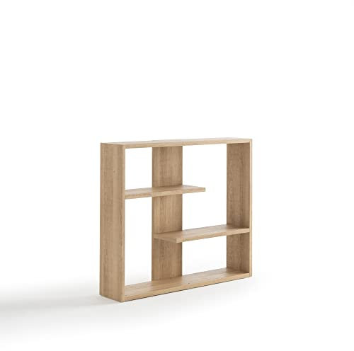 ARHome Bücherregal Urban, 79 x 90 x 22 cm, Aztekische Eiche, Regal, Made in Italy