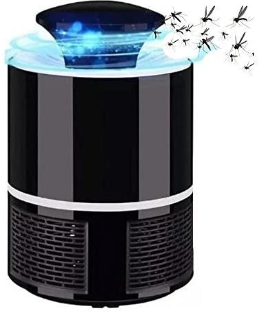 Mosquito Killer Lámpara Repelente para Mosquitos eléctrico con Toma USB Matamosquitos con Sistema de succión No tóxico/Silencioso Antimosquitos Eléctrico UV