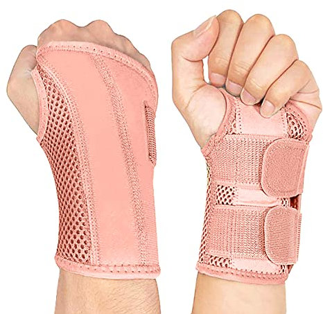 NuCamper Atmungsaktive Handgelenkstütze Handgelenk Bandage Mit Metallschiene-Stabilisator Männer Frauen Handgelenkbandage Verstellbare Handgelenkschiene für Arthritis, Sehnenentzündung, Verstauchung