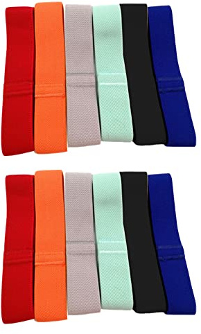 Bento Box Elastic Belt 12 Pcs Lunch Box Fixing Band Bento Box Band Replacement for Camping School Office (Multicolor)